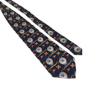 Sinsabang Nautical  Men Necktie Tie Designer Work Dad Gift Gear Flags Ship